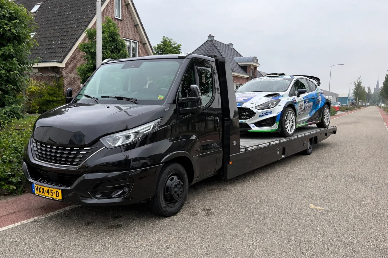 WeMoveCars rally transport op locatie